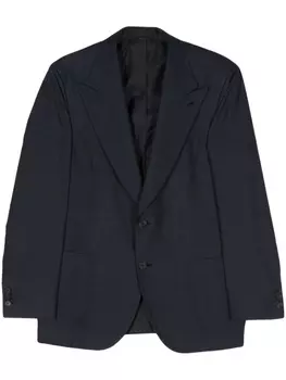 Плетеный блейзер Brioni, синий