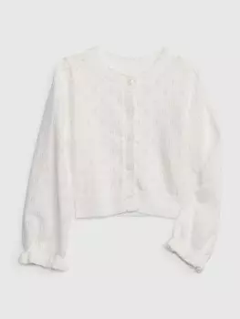 Плетеный кардиган Gap, белый