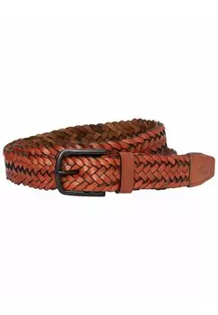 Плетеный пояс camel active, цвет cognac