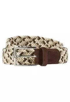 Плетеный ремень Howard London, цвет offwhite brown