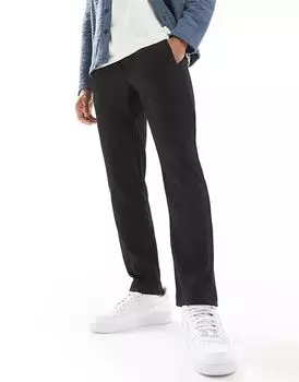 Плиссированные брюки черного цвета River Island