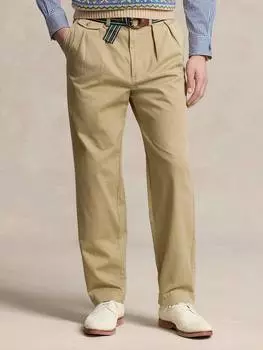Плиссированные брюки-чиносы polo whitman Ralph Lauren, цвет Rl Khaki