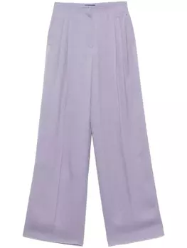 Плиссированные брюки Emporio Armani, фиолетовый