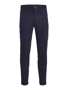 Плиссированные брюки JACK & JONES, темно-синий