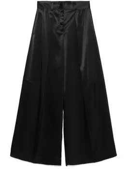 Плиссированные брюки Jil Sander, черный