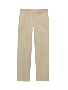 Плиссированные брюки Pull&Bear, бежевый