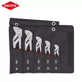Плоскогубцы KNIPEX, набор ключей, плоскогубцы для водяного насоса, набор из 5 предметов, ключ для быстрой установки, крепежный инструмент 00 19 55 S4