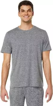 Плотная трикотажная футболка Malibu Collection Butterchic Barefoot Dreams, цвет Medium Heather Gray