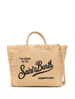 Пляжная сумка Colette с бахромой MC2 Saint Barth, нейтральный