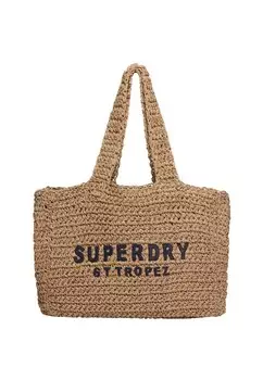 Пляжная сумка Superdry, светло-коричневый