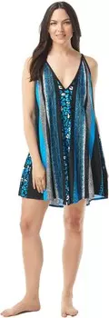 Пляжное платье COCO REEF Python Femme Cover-Up Dress, цвет True Blue