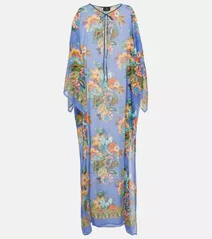 Пляжное покрывало с принтом Etro, синий