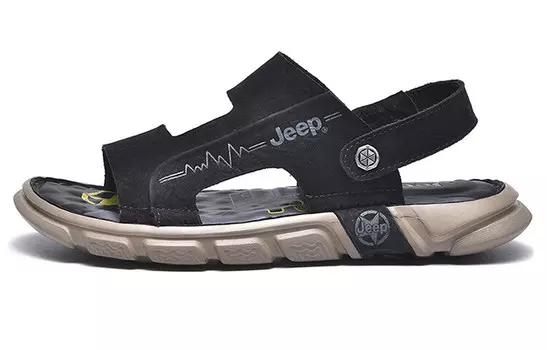 Пляжные сандалии мужские черные Jeep