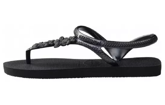 Пляжные сандалии женские черные Havaianas