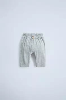 Плюшевые брюки ZARA, серый мергель