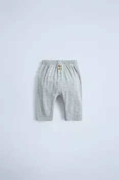 Плюшевые брюки ZARA, серый мергель