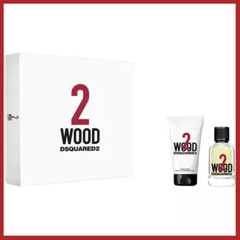 Подарочный набор Dsquared2 2 Wood, спрей EDT, 30 мл + гель для ванны и душа, 50 мл