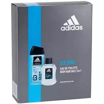 Подарочный набор Ice Dive, 50 мл Edt и гель для душа 250 мл, Adidas