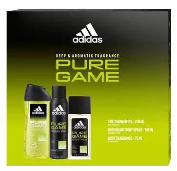 Подарочный набор косметики, 3 шт. Adidas Pure Game