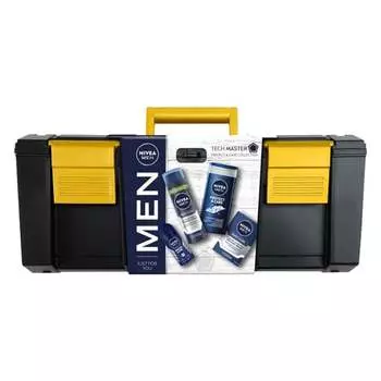 Подарочный набор Men Tech Master пена для бритья 200мл + шариковый антиперспирант 50мл + гель для душа 250мл + бальзам после бритья 100мл, Nivea