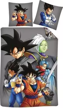 Пододеяльник Dragon Ball серый Aymax