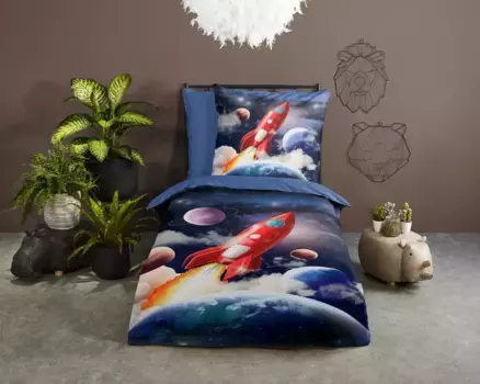 Пододеяльник Muller Textil, синий