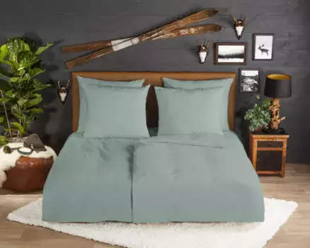 Пододеяльник Muller Textil, зеленый