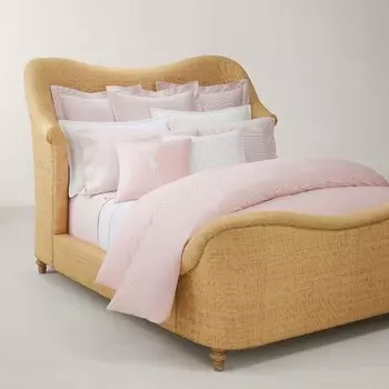 Пододеяльник Oxford Stripe из египетского хлопка Ralph Lauren Home, розовый