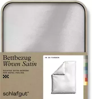 Пододеяльник Schlafgut тканый, белый