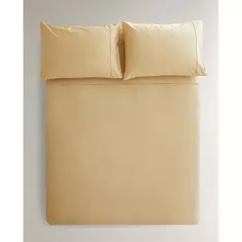 Пододеяльник Zara Home Cotton Percale Duvet, 300 нитей, горчично-желтый