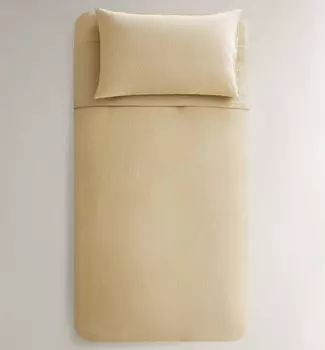 Пододеяльник Zara Home Linen, бежевый