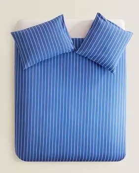 Пододеяльник Zara Home Striped, синий