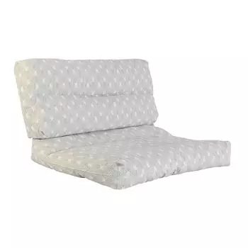 Подушка DKD Home Decor Пол Белый Зеленый Светло-Серый Бамбук Алюминий 120 x 80 x 16 см