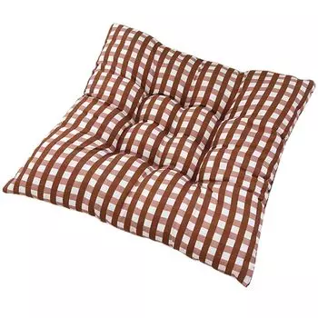 Подушка на стул/подушка сиденья Rattani Klara 6x, 42 x 42 x 8 см Цвет бежевый Stuttg, светло-коричневый