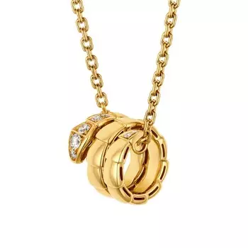 Подвеска Bvlgari Serpenti Viper, золото/бриллианты