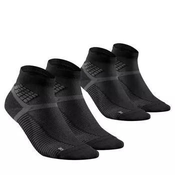 Походные носки - Hike 500 Mid Black x2 пары Quechua