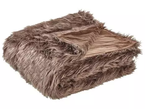 Покрывало Beliani DELICE, 220x2x200 см, коричневый