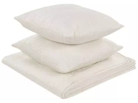 Покрывало Beliani RUDKHAN 3 шт, 140x2x210 см цвет beige/creme