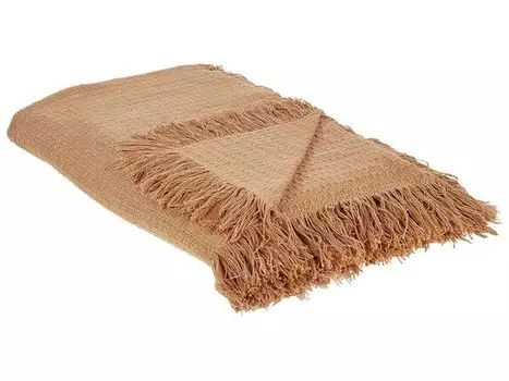 Покрывало Beliani YERBENT, 150x2x200 см цвет braun/sandbraun