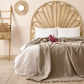 Покрывало Buca Wool Waffle Double - Бежевый - 200x220 см Buca Yn