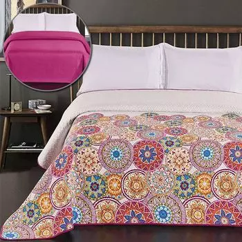 Покрывало Colors - роскошное покрывало с двусторонним дизайном, размер: 200 x 220 см, дизайн: Bibi DecoKing