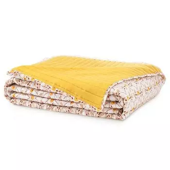 Покрывало FLHF Olky, 200x1x220 см цвет wei,braun,orange