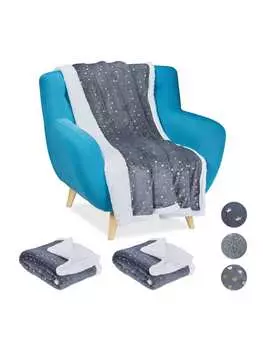 Покрывало relaxdays, цвет grau/wei