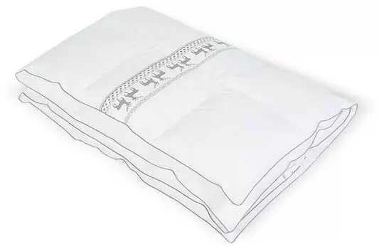 Покрывало RIBECO ScandicDream 60% Daune, 135x7x200 см, белый