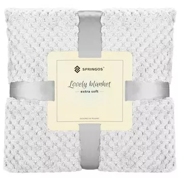 Покрывало Springos Kuscheldecke 200x220cm Grau, 200x2x220 см, светло-серый