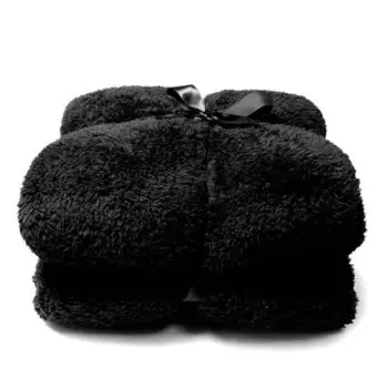 Покрывало Unique Living Teddy 2, 200x1x150 см цвет esche schwarz dekor