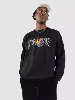 Полицейский автомобильный свитер Thrasher, черный