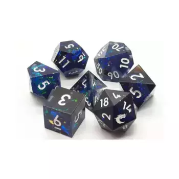 Поликомплект Blitzar с белым (7), Sharp Edged Dice
