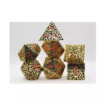 Полисет - Египетский лабиринт (7), Dice Sets - Metal (Foam Brain Games)