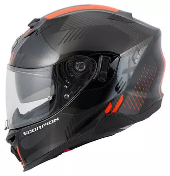 Полнолицевый шлем Exo-520 Evo Air Латен Scorpion, черный/красный
